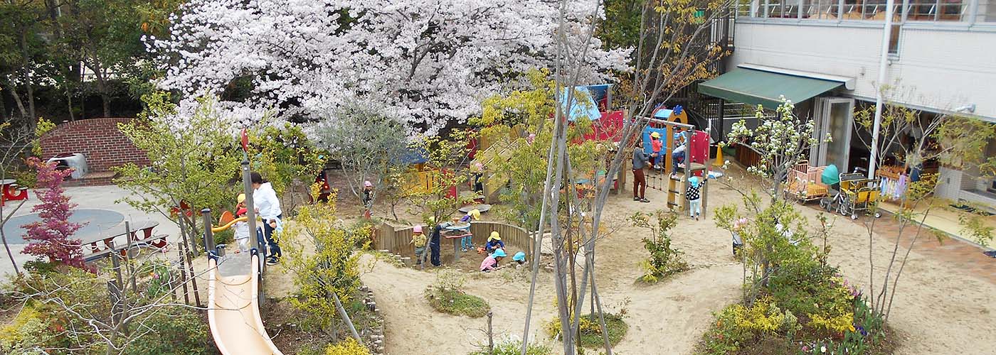 泉北園は、保育園を「昼間の家庭」とし、温かく愛情たっぷり、子どもたちを抱きしめて保育します